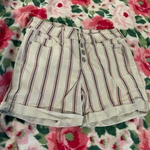 Old Navy Size 2 Striped Jean Shorts